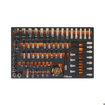 BETA 024500872 modules souples assortis 68UT douilles 3/8&quot; et 1/2&quot; M125
