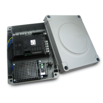 Unité de contrôle MC824H 24 V pour 2 moteurs de portail battant avec encodeur, compatible BlueBUS, Opera, Solemyo et batterie PS324.