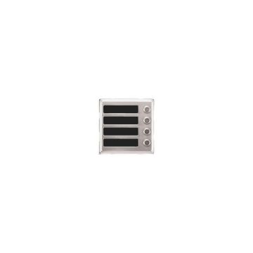 Module interphone URMET 1148/14 SINTHESI S2 4 boutons en aluminium anodisé pour plaque de rue Module interphone URMET 1148/14 SINTHESI S2 4 boutons en aluminium anodisé pour plaque de rue