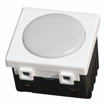Lampe de secours encastrée à LED ETTROIT, 2 modules, 220 V, 6000 K, avec batterie et bouton marche/arrêt, compatible avec BTicino Matix – Réf. MT4201