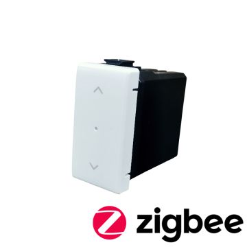 ETTROIT EVZB1202 – Bouton ZigBee intelligent pour volets roulants Tuya compatible avec les supports d&#39;origine Vimar Plana