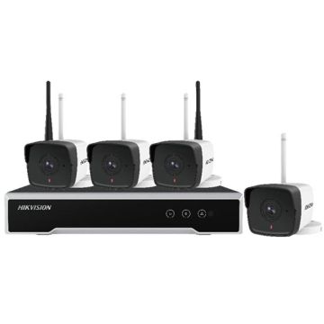 Hikvision NK42W0H-1T(WD) Kit de vidéosurveillance IP WiFi FULL HD 1080p 4 caméras IP Bullet 2,8 mm + NVR 4 canaux comprenant HD 1 To Hikvision NK42W0H-1T(WD) Kit de vidéosurveillance IP WiFi FULL HD 1080p 4 caméras IP Bullet 2,8 mm + NVR 4 canaux comprenant HD 1 To