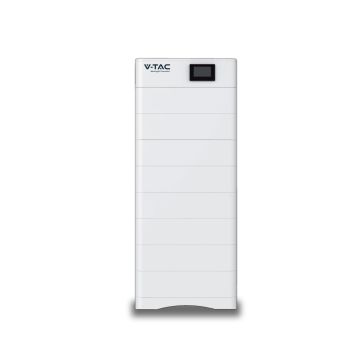 Kit de batterie V-TAC 40 kWh HAUTE TENSION (8*5,12 kWh) Batteries de stockage empilables BMS intégré 409 V, IP65, CEI 0-21 - 120028