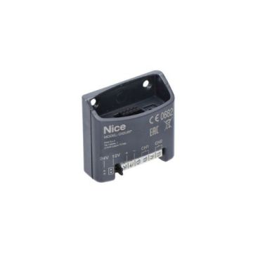 Interface NICE OX2UBP avec 2 sorties relais pour le câblage des récepteurs radio