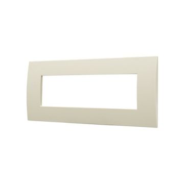 Plaque plastique ETTROIT 7P série Venus couleur sable compatible avec Vimar Arke - VA83709