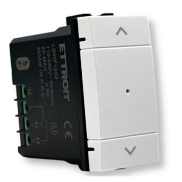 Bouton de commande de volet roulant intelligent ETTROIT Wifi connecté haut bas application Tuya couleur blanche compatible avec Living LBWF1202