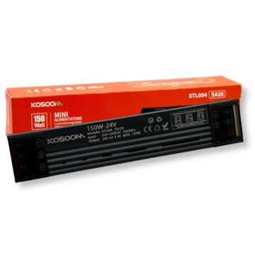 Alimentation LED Kosoom Mini à intensité variable 24 V CC 150 W, format compact IP20 SA26