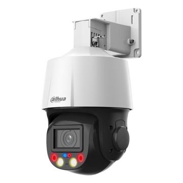 Dahua SD3E405DB-GNY-A-PV1 Caméra IP 4MP PTZ avec dissuasion active, IA, zoom x5, audio bidirectionnel, alarme, H.265+, PoE+ et protection IP66