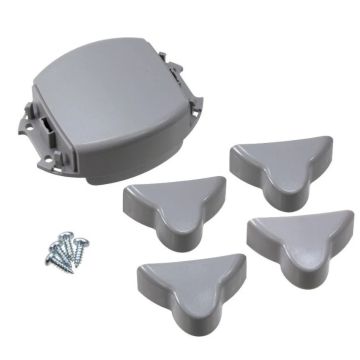 Ensemble plastique Nice SPGAP06400A pour barrières M-LBAR et WIDE - Pièce de rechange d&#39;origine