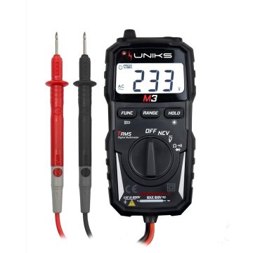 UNIKS M3 - Multimètre de poche TRMS avec Autorange