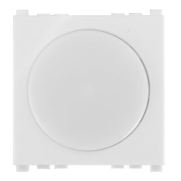 Balustrade LED ETTROIT, 2 modules, 220 V, 6000 K, avec interrupteur marche/arrêt, série VENUS, blanche, compatible avec Vimar Arké – Réf. VA0302B