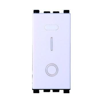 Interrupteur bipolaire ETTROIT 2P 16A 0-1 couleur blanc Compatible avec Vimar Arke VA0402B