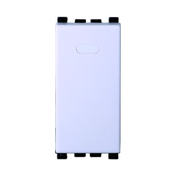 Interrupteur inverseur ETTROIT 1P 16A Couleur blanche, compatible avec Vimar Arke, VA0801B