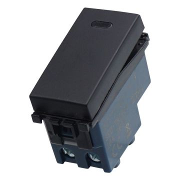 Convertisseur ETTROIT 1P 16A Unipolaire compatible Vimar Arke couleur noir - VA0901
