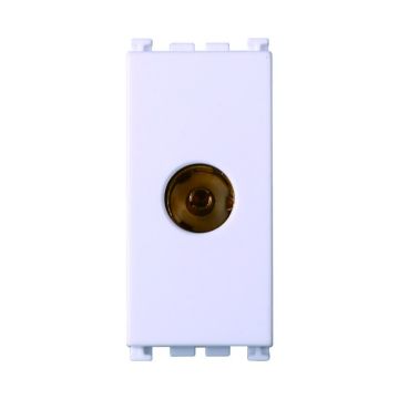 Connecteur TV femelle ETTROIT, couleur blanche, compatible avec VIMAR Arke - VA2251B