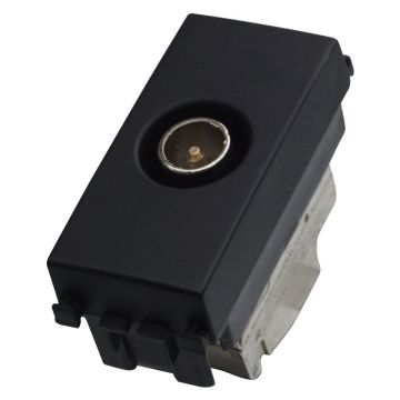 Connecteur TV mâle ETTROIT, noir, compatible avec Vimar Arke VA2253