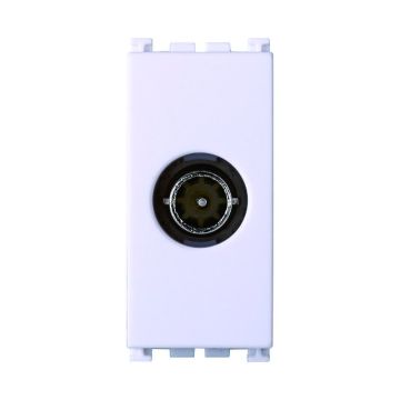 Connecteur TV mâle ETTROIT, couleur blanche, compatible avec Vimar Arke VA2253B