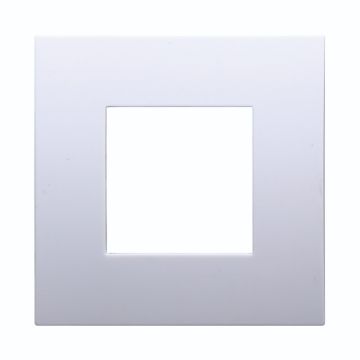 ETTROIT VA83201 Plaque en plastique blanc 2 modules Série Venus Compatible avec Vimar Arkè