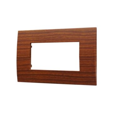 Plaque plastique ETTROIT 4P Radica Color Venus Series compatible avec Vimar Arke VA83403