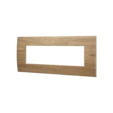 Plaque plastique ETTROIT VA83705 Venus Series 7P couleur bois foncé compatible avec Vimar Arke