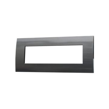 Plaque plastique ETTROIT 7P couleur acier foncé compatible avec Vimar Arke - VA83707