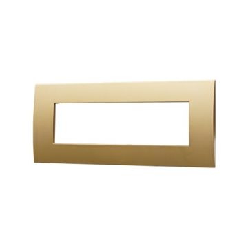 Plaque plastique ETTROIT VA83711 Venus Series 7P couleur or compatible avec Vimar Arke
