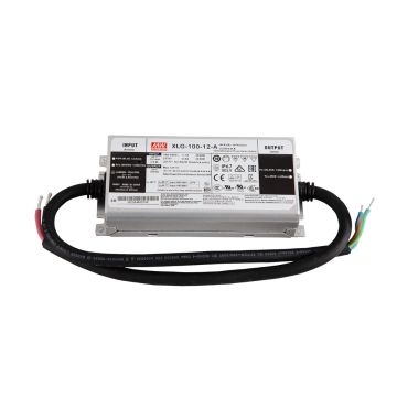 MeanWell XLG-100-12-A Transformateur driver LED AC/DC 96W 12V 8A 100-305V Potentiomètre intégré réglable Fonction PFC Étanche IP67