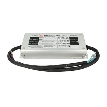 MeanWell XLG-150-12-A Transformateur driver LED AC/DC 150W 12V 12.5A 100-305V Potentiomètre intégré réglable Fonction PFC Étanche IP67