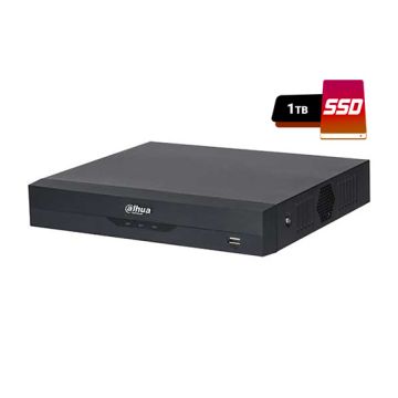 Dahua XVR5104H-4KL-I3 série pro AI 1U WizSense penta-brid 4k uhd 4CH 5IN1 p2p smd plus détection de visage ivs IoT inclut SSD de 1 To