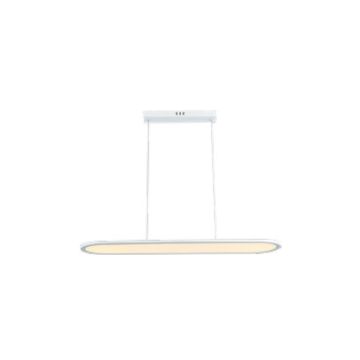 V-TAC VT-7821 LED lustre 24W ovale suspendu plafonnier 80*100cm design moderne couleur blanche lumière 3000K - 10048