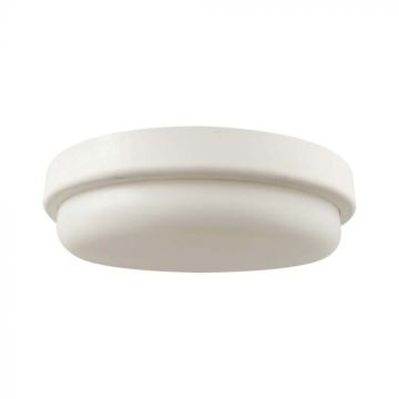 V-TAC VT-8095 Plafonnier LED rond 12W lampe 6500K corps blanc IP54 15cm - sku 10197