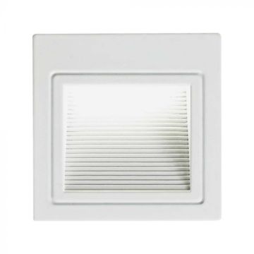 Faretto segnapasso LED incasso quadrato 3W 4000K 100LM 83° Mod. VT-1143 Faretto segnapasso LED incasso quadrato 3W 4000K 100LM 83° Mod. VT-1143