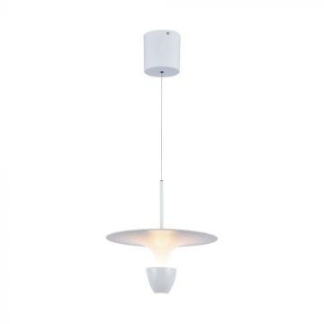 V-TAC VT-7832 Lustre LED 9W hauteur réglable Design moderne 173cm Lumière de couleur blanche 3000K - 23102