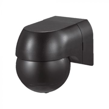 V-TAC VT-8028 Capteur de mouvement infrarouge PIR mural 180° couleur noire max 400W IP44 - 23678