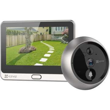 Judas intelligent EZVIZ CS-DP2C WI FI 1080p, qualité vidéo HD, entièrement sans fil, avec écran tactile couleur 4,3&quot;