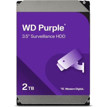 Disque dur Western Digital Purple 2 To SATA 3,5″ pour vidéosurveillance – Modèle WD23PURZ