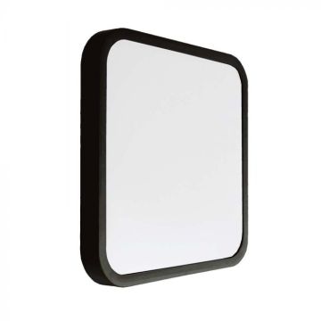 V-TAC VT-8618B-SQ Plafonnier LED 18W IP44 NOIR carré 360° design moderne 100lm/W 6500K - sku 76441