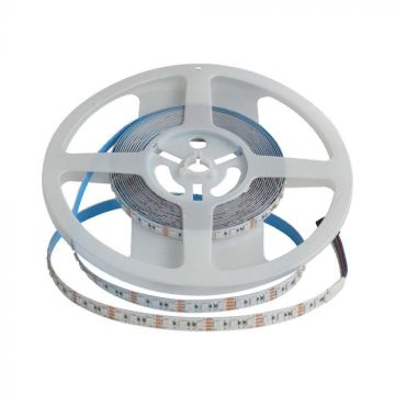 V-TAC VT-3535-120 Bande LED RGB  SMD3535 120 LED/m 12 W/m double circuit imprimé 5 m 24 V IP20, 8 mm - 10556