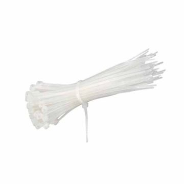 Attache-cable pour câblage 4.5x300mm blanc 100pcs V-TAC - sku 11173 Attache-cable pour câblage 4.5x300mm blanc 100pcs V-TAC - sku 11173