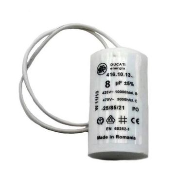 CAME 119RIR291 Pièce de rechange μF condenseur microfarad 8 avec câbles CAME 119RIR291 Pièce de rechange μF condenseur microfarad 8 avec câbles