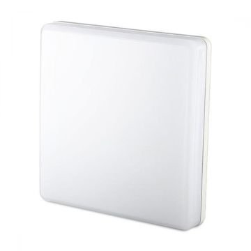 Plafonnier LED V-TAC PRO VT-8033SQ 15W Carré 15W 120LM/W Puce Samsung 6400K IP44 IK08 - sku 13919
