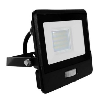 V-TAC VT-128S-1 projecteur LED 20W chip samsung smd avec sensor PIR blanc neutre 4000K slim noir IP65 - SKU 20284 V-TAC VT-128S-1 projecteur LED 20W chip samsung smd avec sensor PIR blanc neutre 4000K slim noir IP65 - SKU 20284
