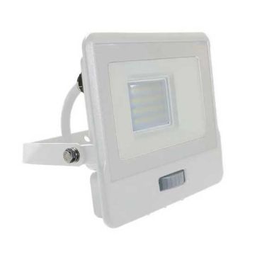 V-TAC VT-128S-1 projecteur LED 20W chip samsung smd avec sensor PIR blanc chaud 3000K slim blanc IP65 - SKU 20295 V-TAC VT-128S-1 projecteur LED 20W chip samsung smd avec sensor PIR blanc chaud 3000K slim blanc IP65 - SKU 20295