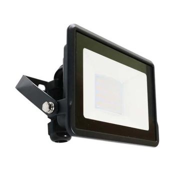 V-TAC VT-128 projecteur LED 20W chip samsung smd blanc chaud 3000K slim noir Boîte de jonction intégrée IP65 - SKU 20307