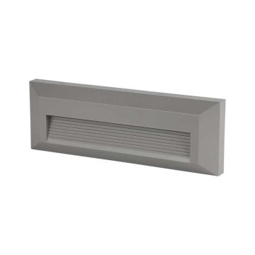 V-TAC VT-1162 3W 110LM/W SMD led applique murale spot couleur grise rectangulaire IP65 lumière blanche chaude 3000k sku 211331