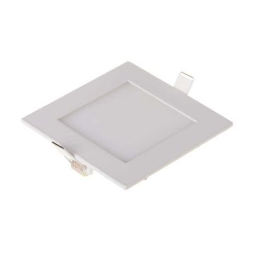 V-TAC VT-307SQ Mini Panneau LED Carré Encastré 3W Couleur Blanche 130lm 120° Lumière Blanche Naturelle 4000K sku 216296