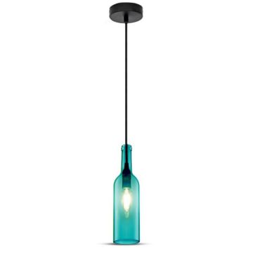 V-TAC VT-7558 Lustre bouteille en verre décoratif Led 1MT E14 douille Ф72mm couleur bleue sku 3768 V-TAC VT-7558 Lustre bouteille en verre décoratif Led 1MT E14 douille Ф72mm couleur bleue sku 3768