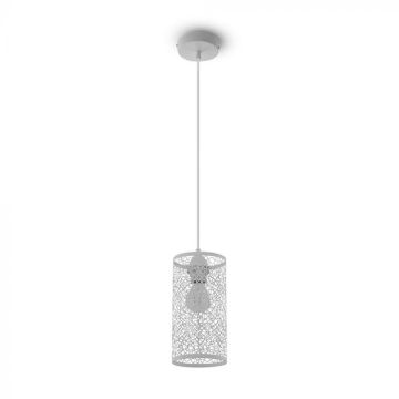 Pendant Light 1MT E27 Elegant Stylish Ф130mm - Métal Mod. VT-7131 - SKU 3826 - Blanc Pendant Light 1MT E27 Elegant Stylish Ф130mm - Métal Mod. VT-7131 - SKU 3826 - Blanc