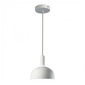 Pendentif V-TAC Plastique E14 V-TAC Avec glissière en aluminium Ø180mm VT-7100 - SKU 3920 BLANC