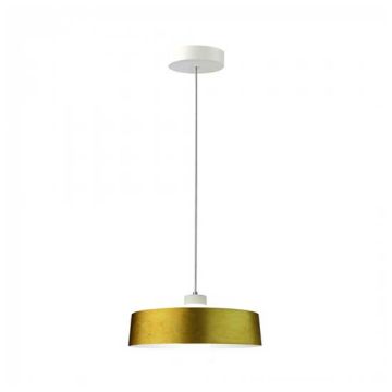 V-TAC VT-7666 Lustre led en métal SMD 7W couleur or forme bol lumière blanche naturelle 4000K Ø340mm – SKU 3932